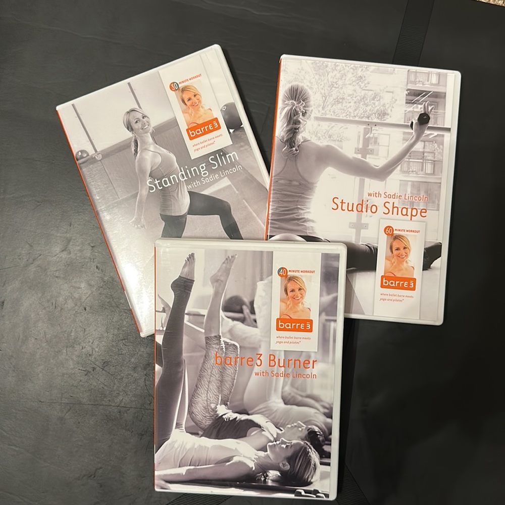 Set of 3 Barre3 workout DVDs